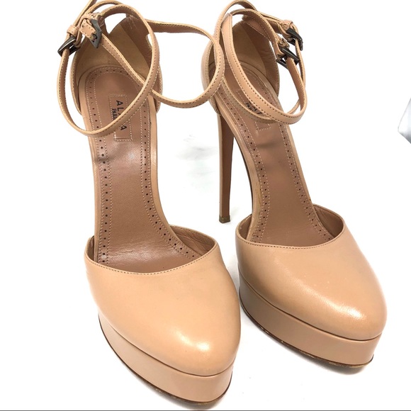 ✨Azzedine Alaïa✨ TO DIE FOR Nude Platform Heel 37 - Picture 7 of 8